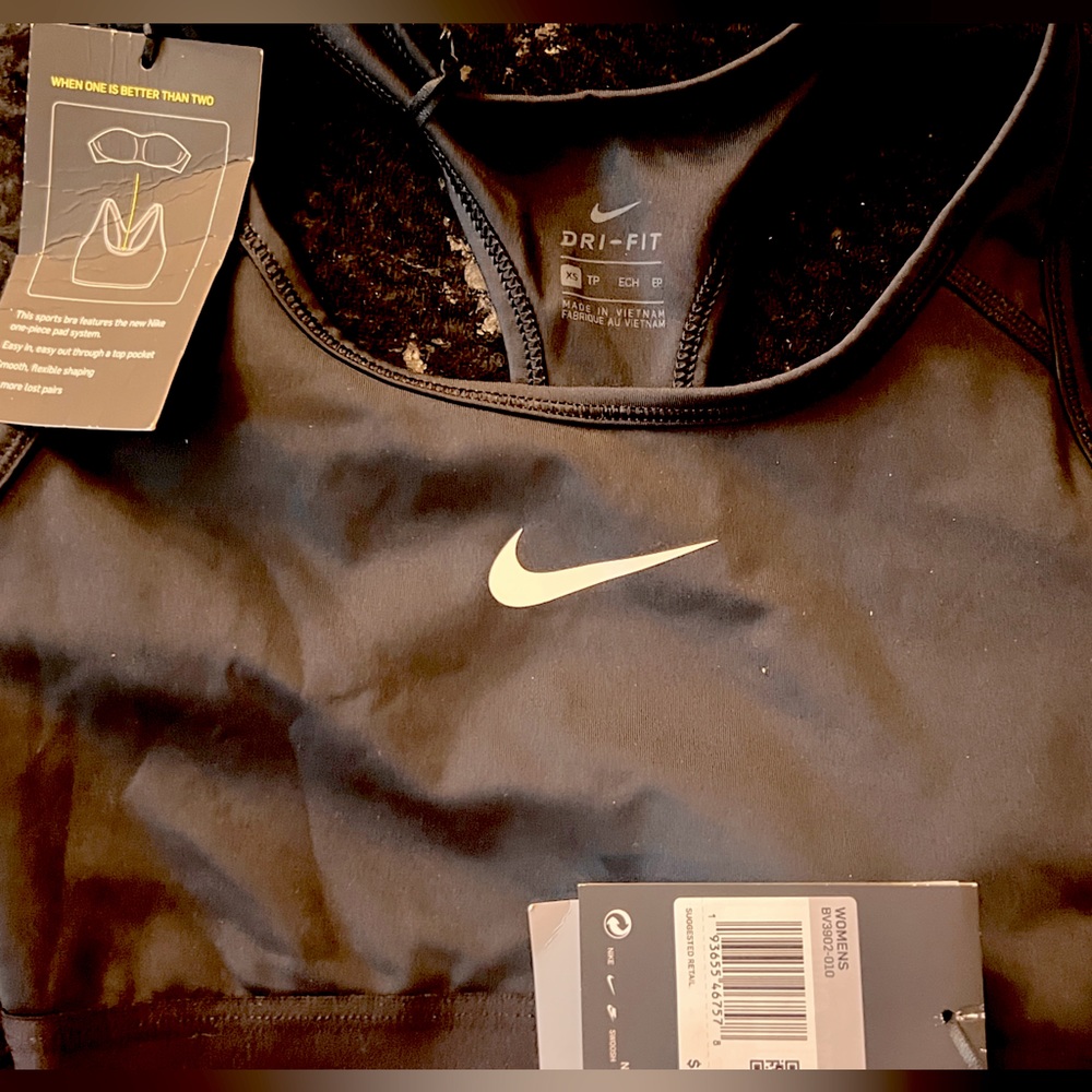 Nike “swoosh” sports bra